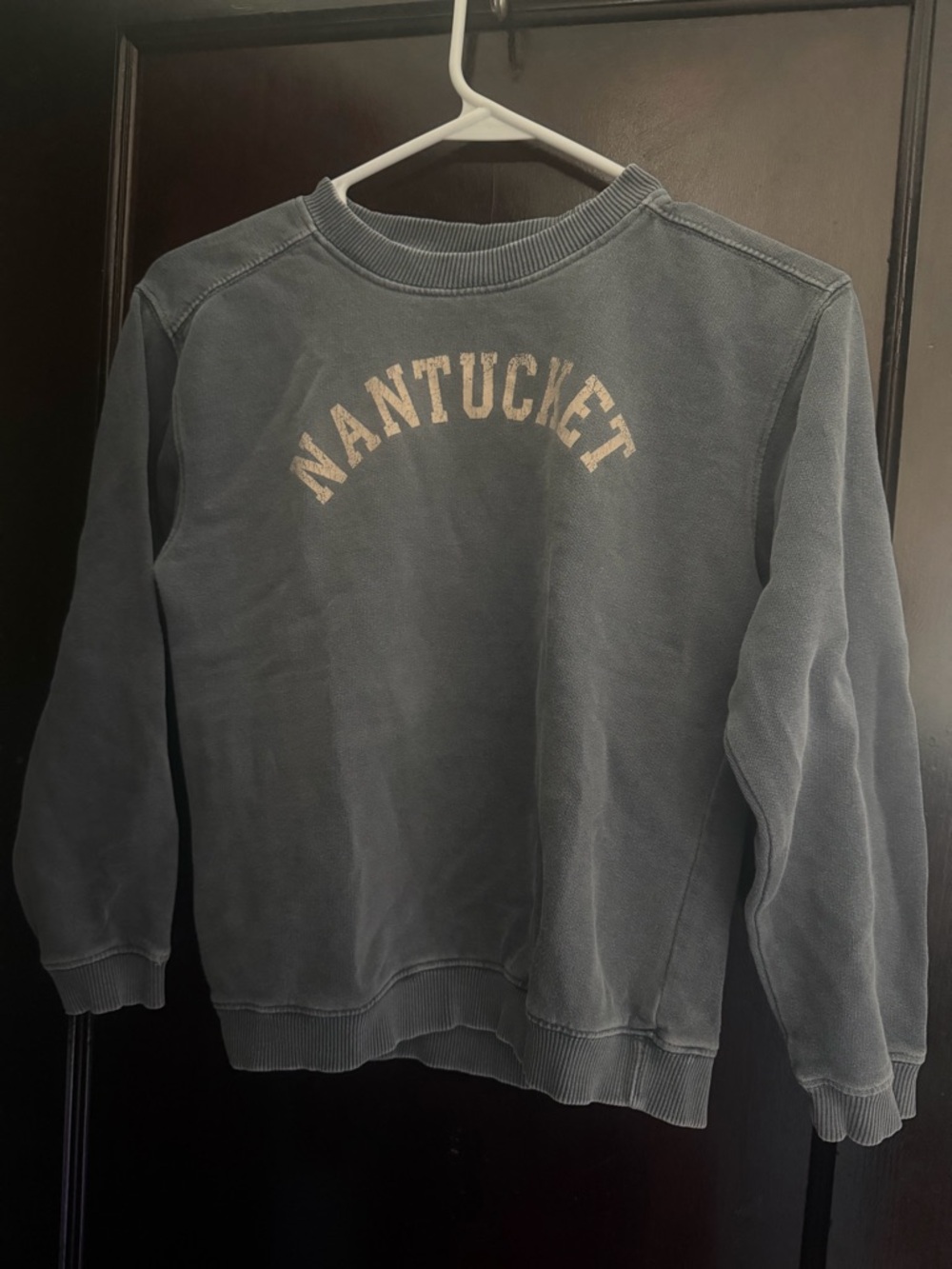 Nantucket Logo Crewneck Sweatshirt - Vintage, Slate Blue